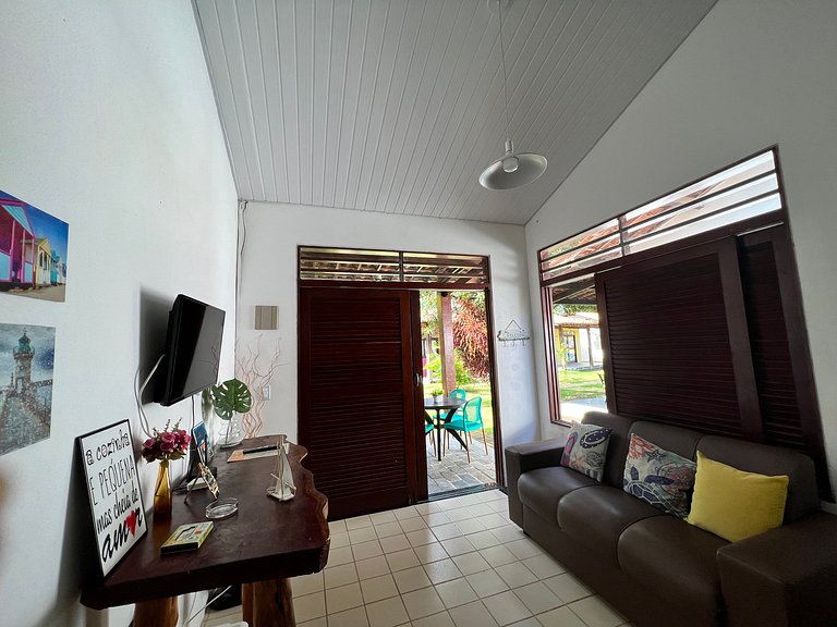 Couple's Chalet with Suite, Pool, and 50m from the Beach