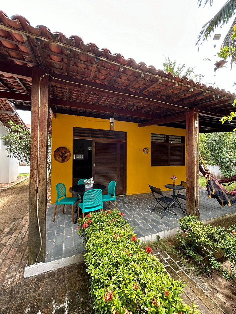 Couple's Chalet with Suite, Pool, and 50m from the Beach